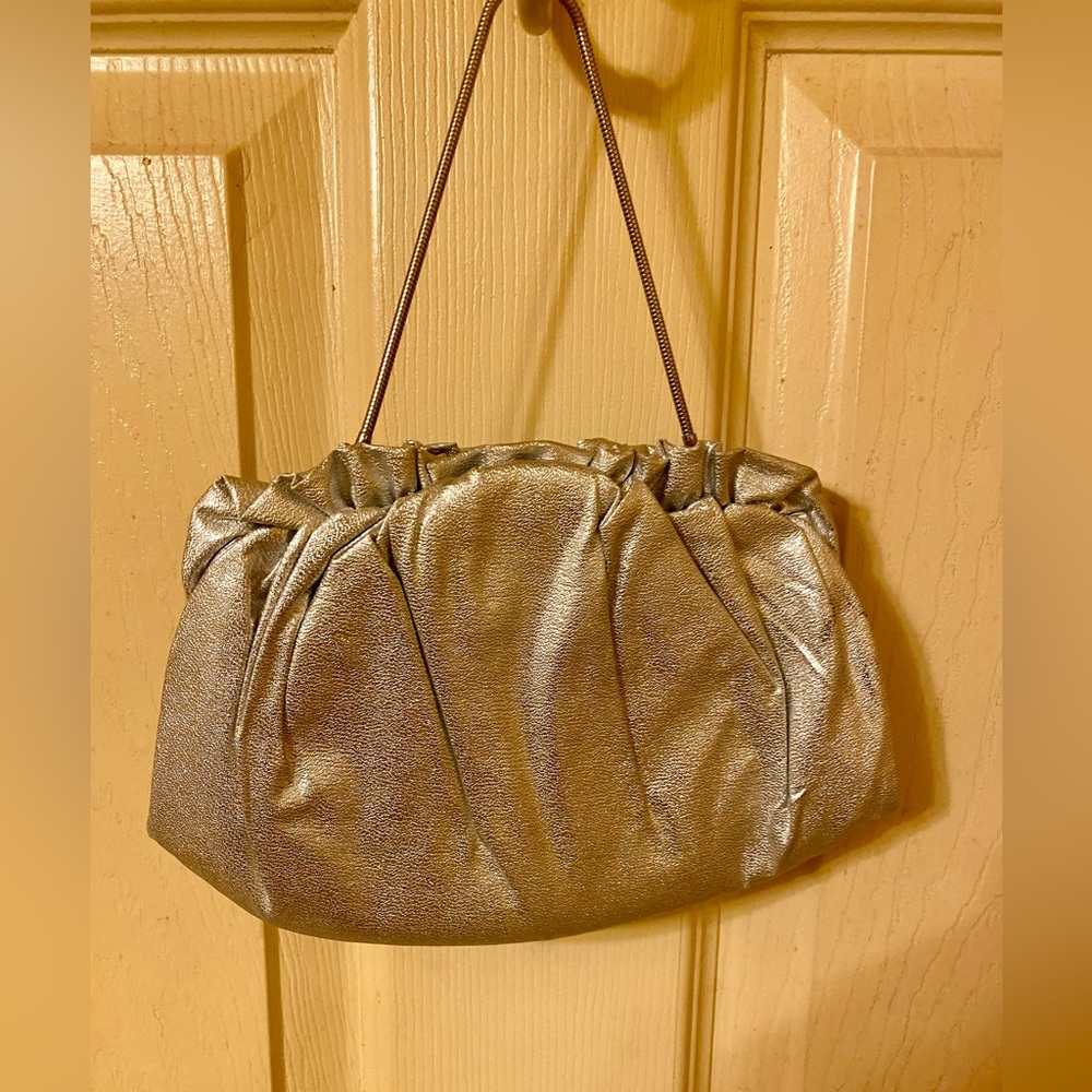 Vintage Elegant Silver Clutch Bag